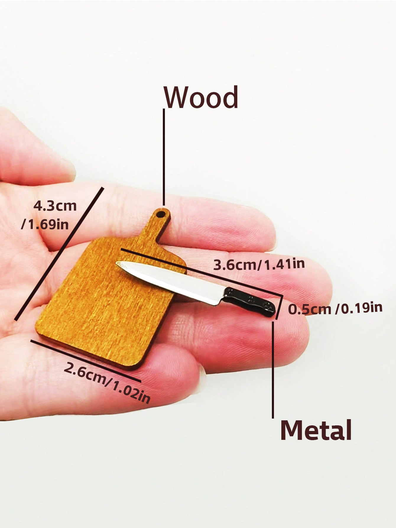 Woodworking Diy - Dollhouse Mini Mutfak Seti Kesme Tahtası