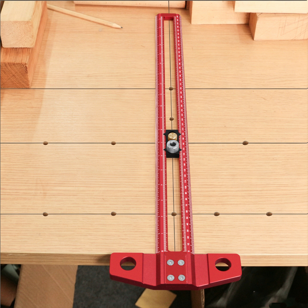 Woodworking Marking Gauge - Ağaç İşleme T-Kare İşaretleme Ölçer, Ayarlanabilir
