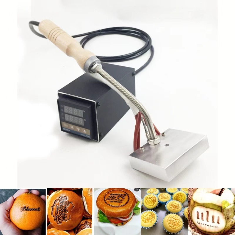 Woodworking Logos - 500W 220V/110V deri sıcak damgalama makinesi