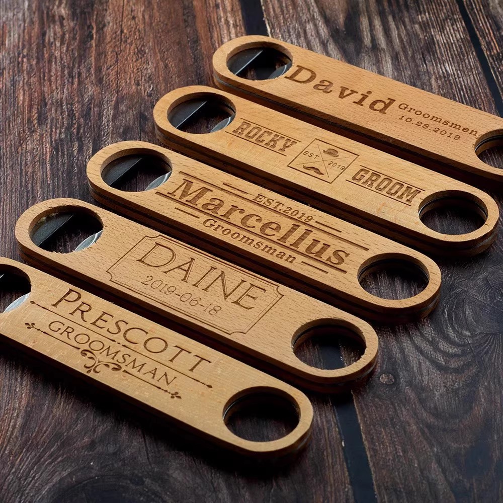 Woodworking Logos - Ücretsiz Logo Özel Bira Şişe Açacağı