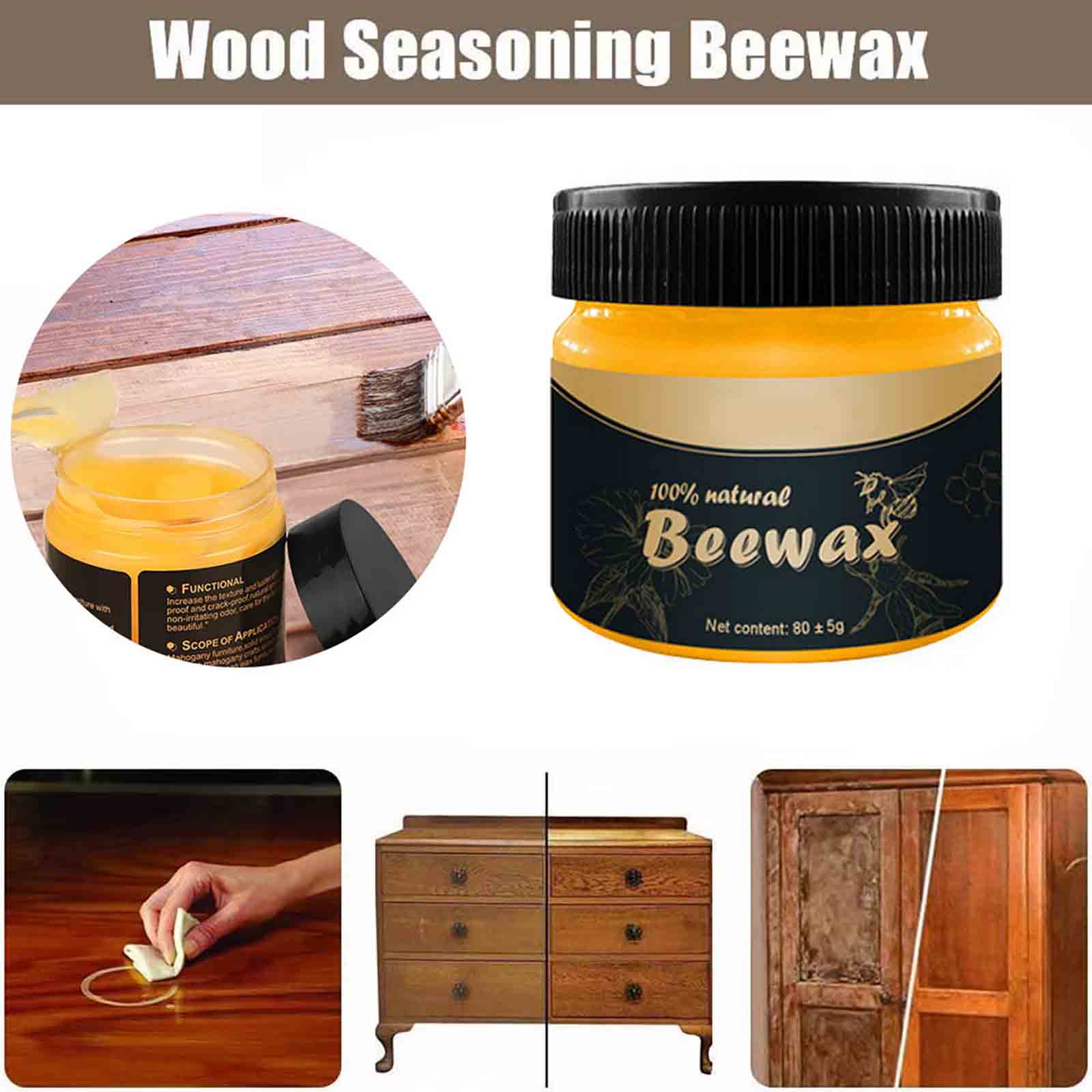 Woodworking Veneer - Ahşap Bakım Balmumu Organik Doğal Saf