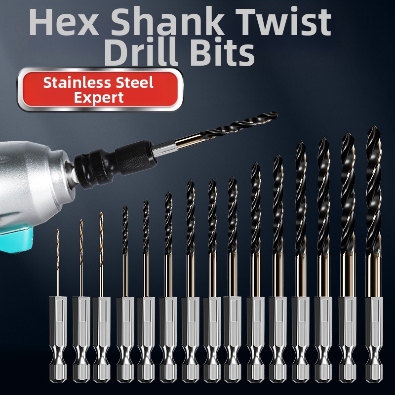 Woodworking Drill Bits - 1.5-6.5mm Altıgen Saplı Üç Köşeli Ahşap