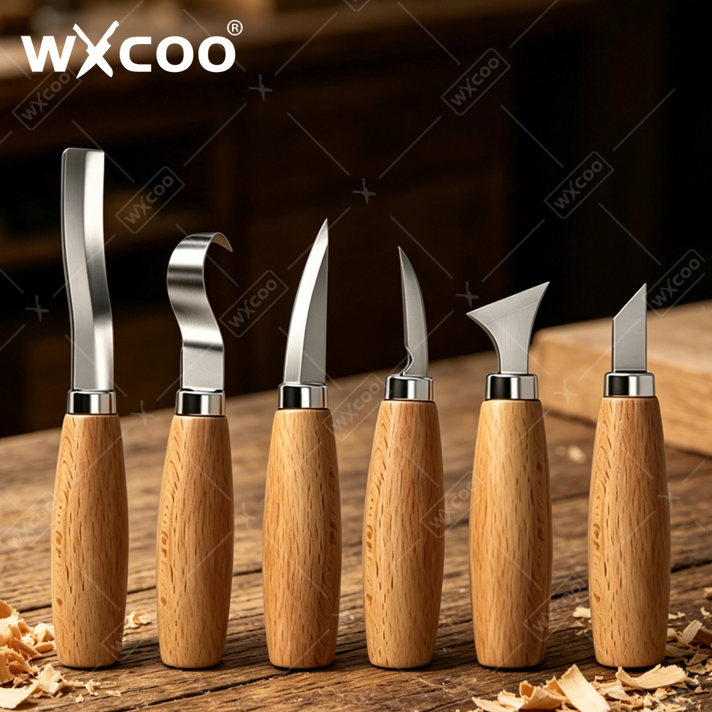 Woodworking Company - WXCOO Ergonomik Ahşap Oyma Kancalı Keski