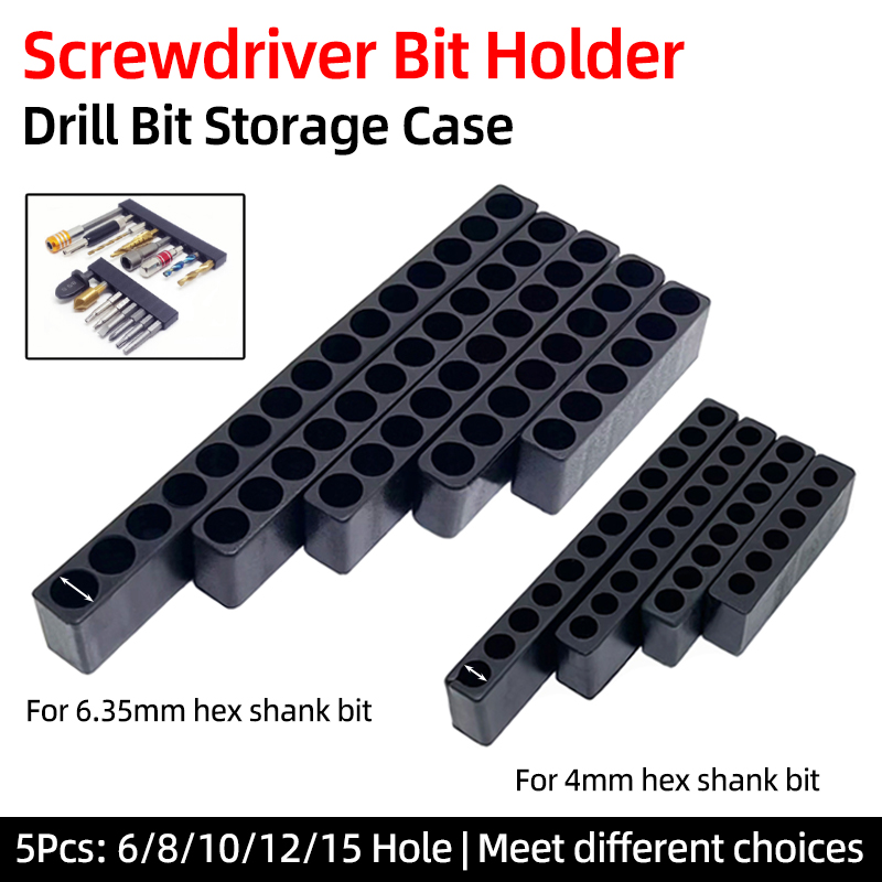 Woodworking Or Woodworking - 5 adet Set 6/8/10/12/15 Delik 6.35mm/4mm