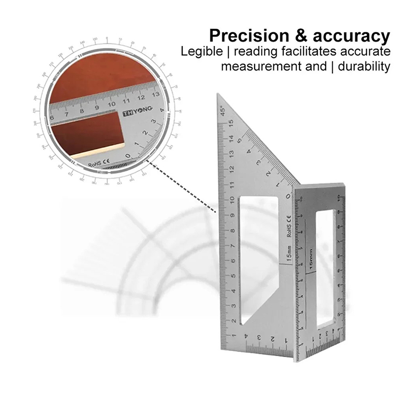 Woodworking Marking Gauge - Çok Fonksiyonlu Açı Ölçer 45 90