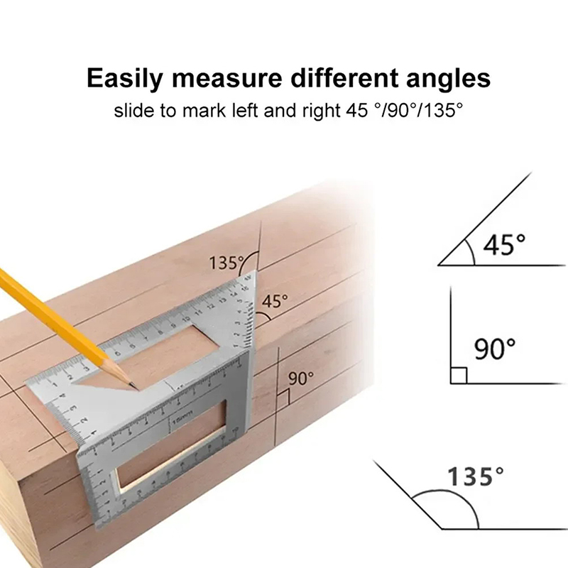 Çok fonksiyonlu Açı Cetveli 45 - Woodworking Marking Gauge incelemesi ve fiyatı