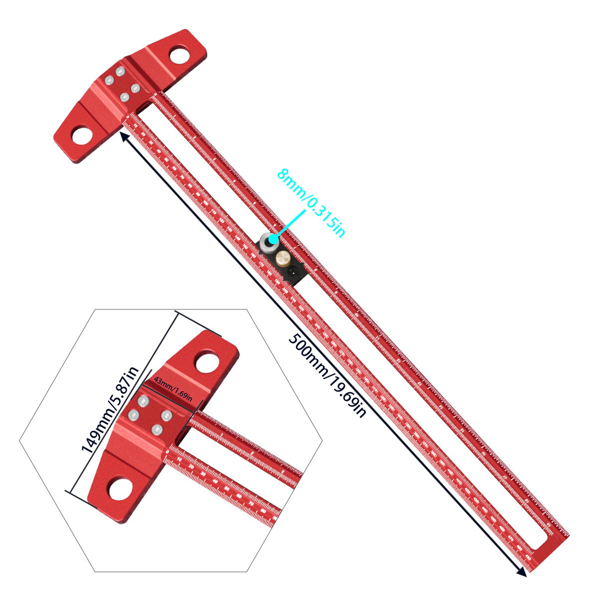 Ağaç İşleme T-Kare İşaretleme  - Woodworking Marking Gauge incelemesi ve fiyatı