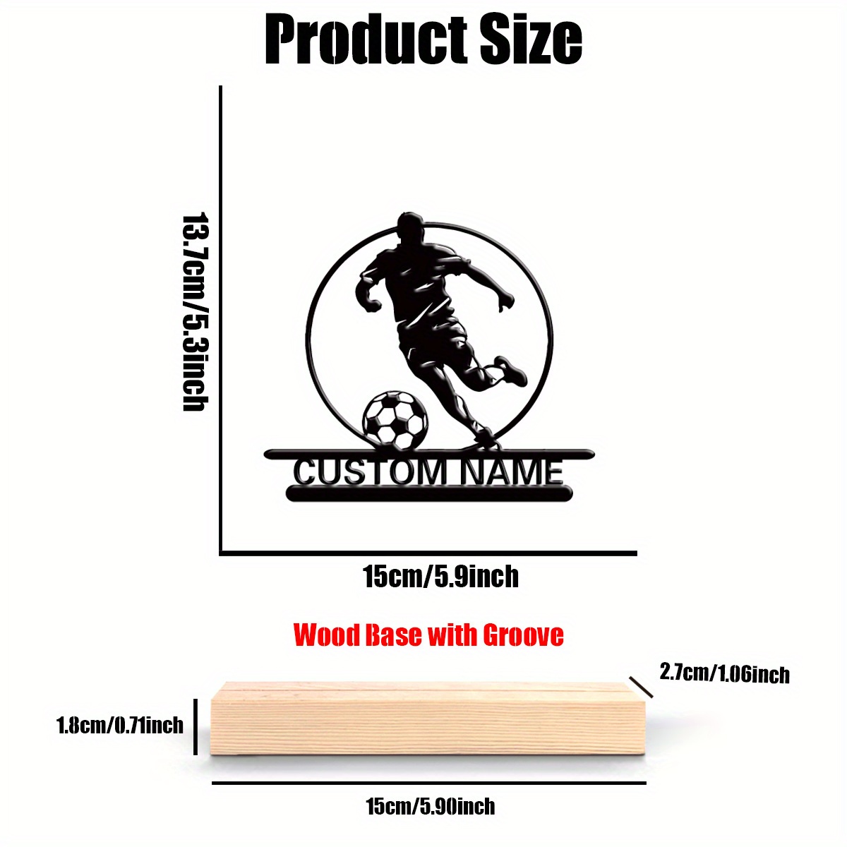 İsme Özel Metal Futbolcu Heyke - Woodworking Laser incelemesi ve fiyatı