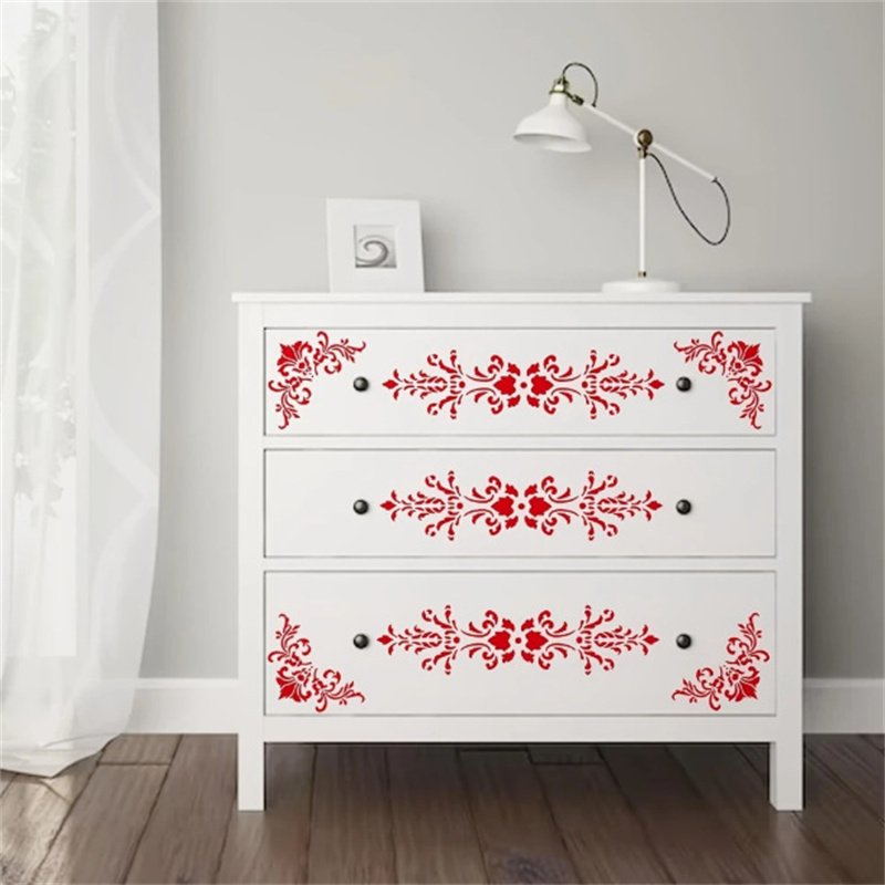 6 adet çiçek köşe şablonları b - Woodworking Veneer incelemesi ve fiyatı