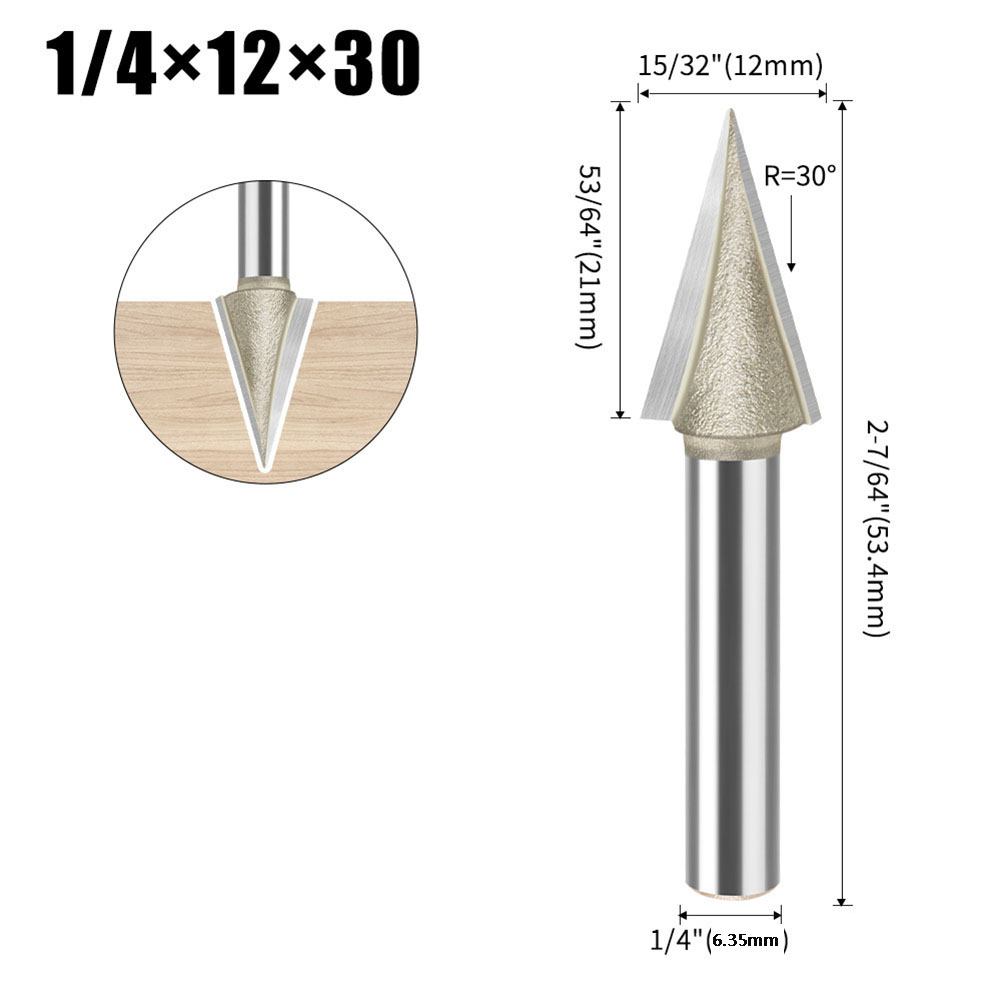 Karbür V Uçlu 30 Derece V Şeki - Woodworking Or Woodworking incelemesi ve fiyatı